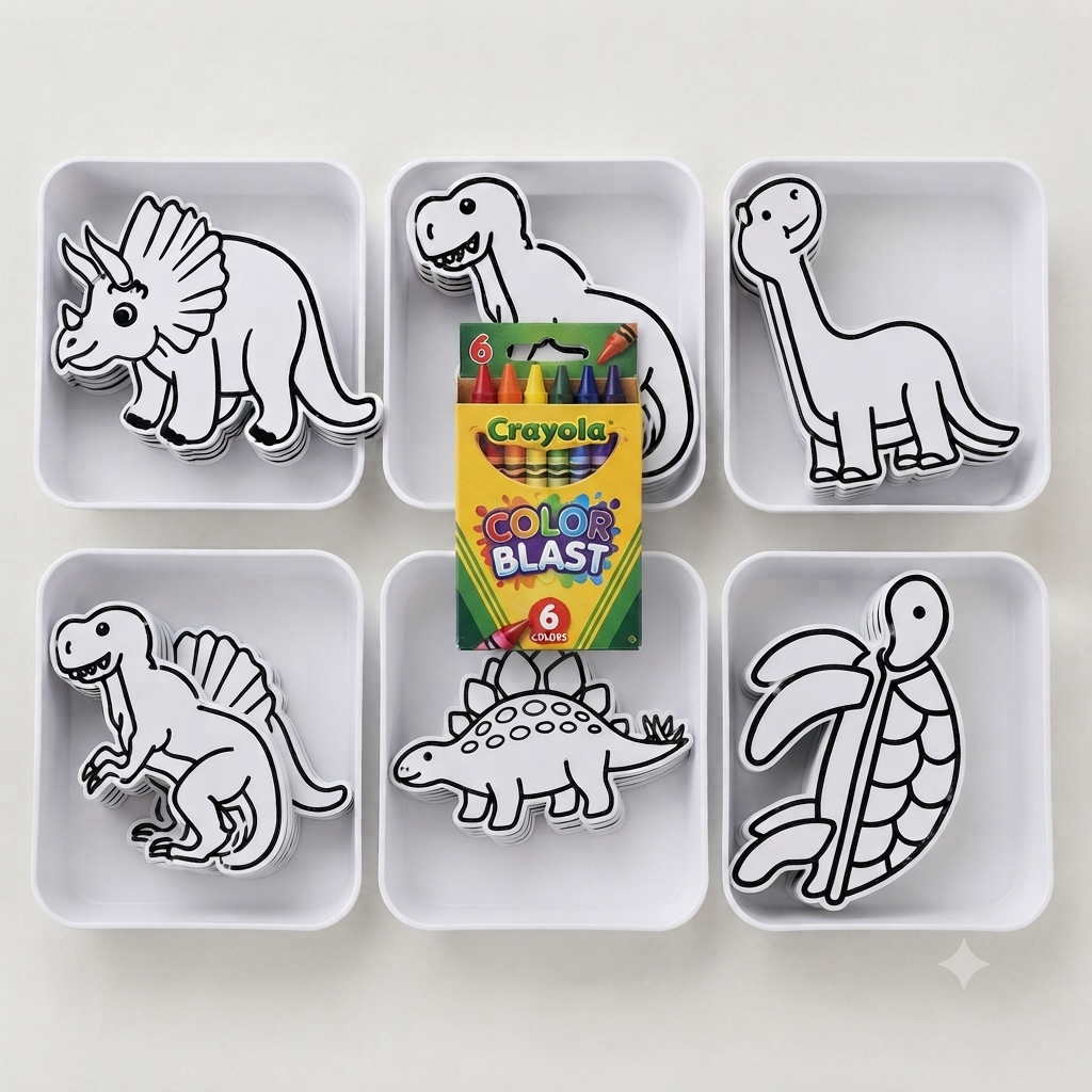 Figuras de dinosaurios con ceras Crayola