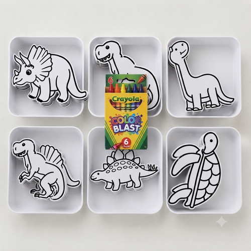 Figuras de dinosaurios con ceras Crayola